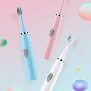 Universal Electric Toothbrush For Adults IPX7 Waterproof, Smart Timer, Life - Perfect For Travel!The Brush Head Color Is Random White